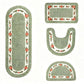 4Pcs Shaggy Mat Set Plush Bathroom Floor Mats Toilet Mat