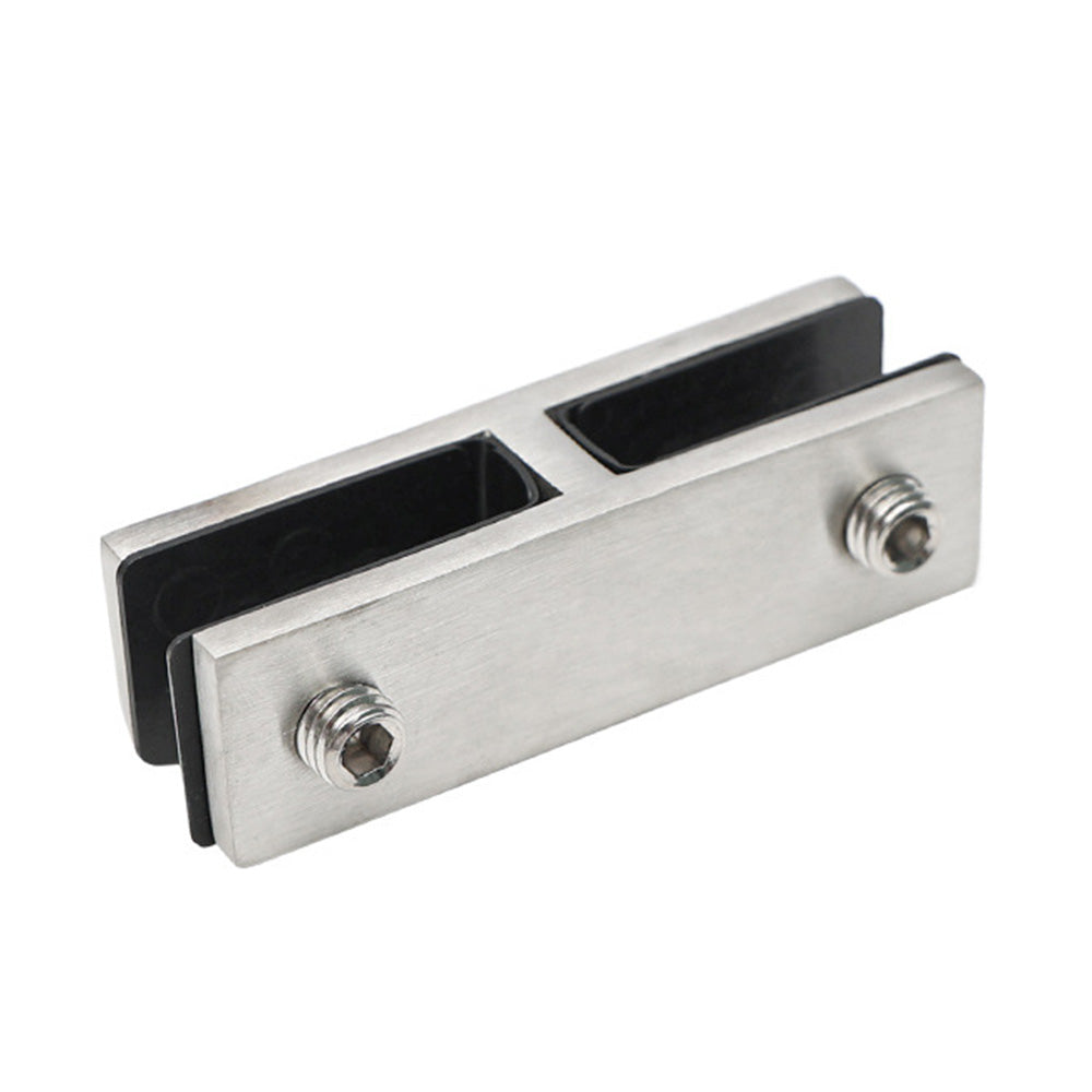 304 Stainless Steel Pool Fence Glass Clamp for 10 to 12mm Panels-Silver