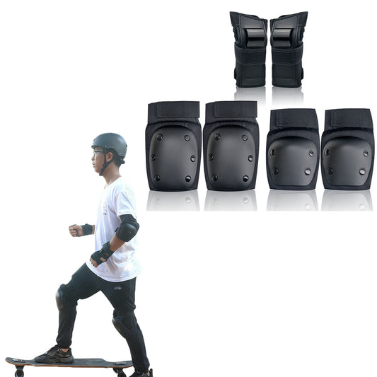 6-Piece Skateboard Sports Protective Gear Set for Knee and Elbow