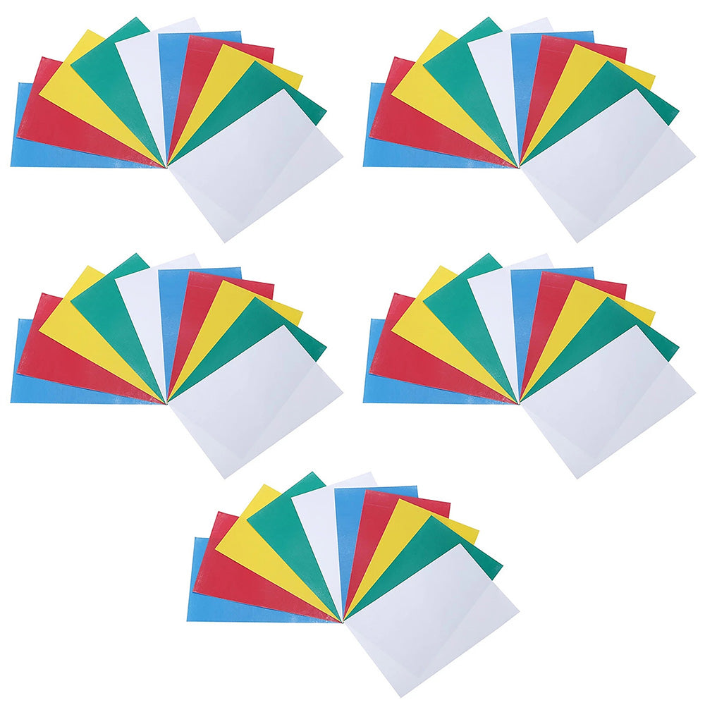 50 Sheet 5 Color Reusable Craft Transfer Paper Set for Fabric Art