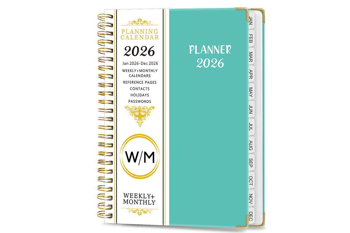 2026 Planner Weekly Monthly A5 Daily Organizer January to December Calendar Notebook