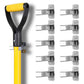10 Pack Wall Mount Spring Grip Broom Tool Holder Storage Rack with Screws