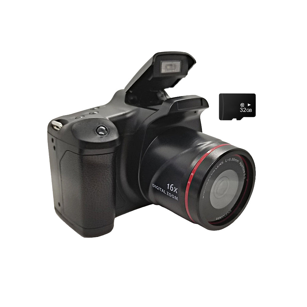 1080P HD Digital SLR Camera with 32GB SD Card