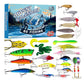 24 Days Christmas Countdown Fish Tackle Set Christmas Advent Calendar Fishing Lures Set