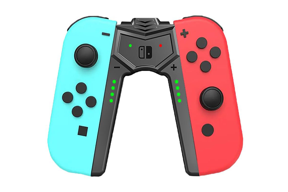 2Pcs USB-C Charging Grip with LED Indicator for Nintendo Switch Oled JoyCon