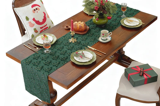 Christmas Table Runner Xmas Dining Table Decoration Festive Holiday Decoration