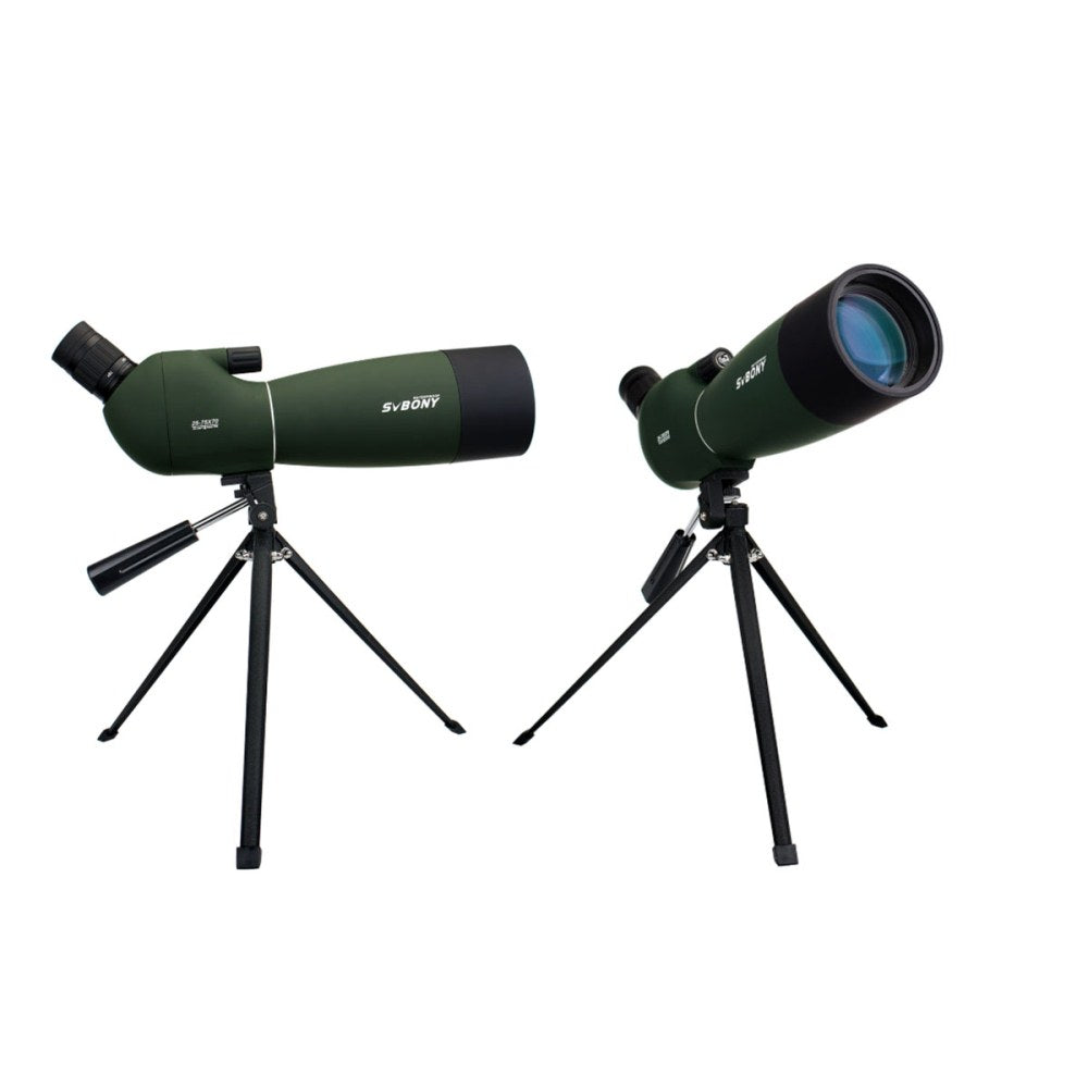 Angled 25-75x70mm Spotter Scope with Phone Adapter and Tripod