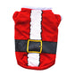 3Pcs Dog Cat Christmas T-Shirt Clothes Vest Puppy Pet Apparel Costume Coat Jacket-Red Belt and Green Belt and Candy Cane