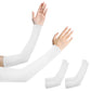 3 Pairs 40cm Straight Nylon Spandex Cooling Arm Sleeves without Thumb Holes