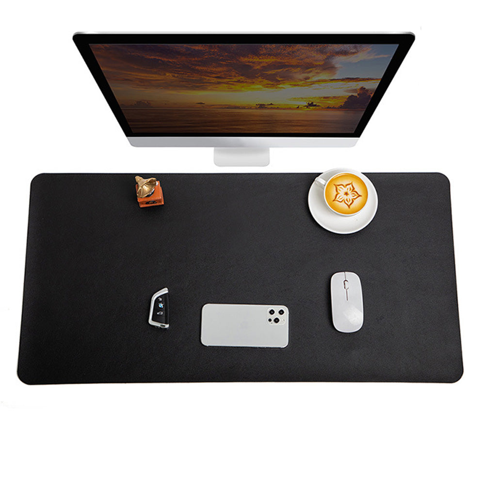 PU Leather Desk Pad Waterproof Anti Slip Mouse Pad Desk Writing Pad for Office