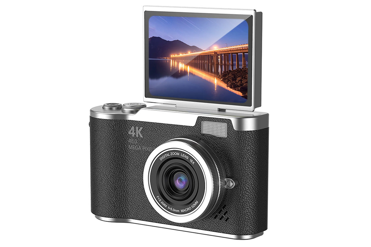 HD 1080P Flip Screen Retro Digital Camera with 2.4 inch Display