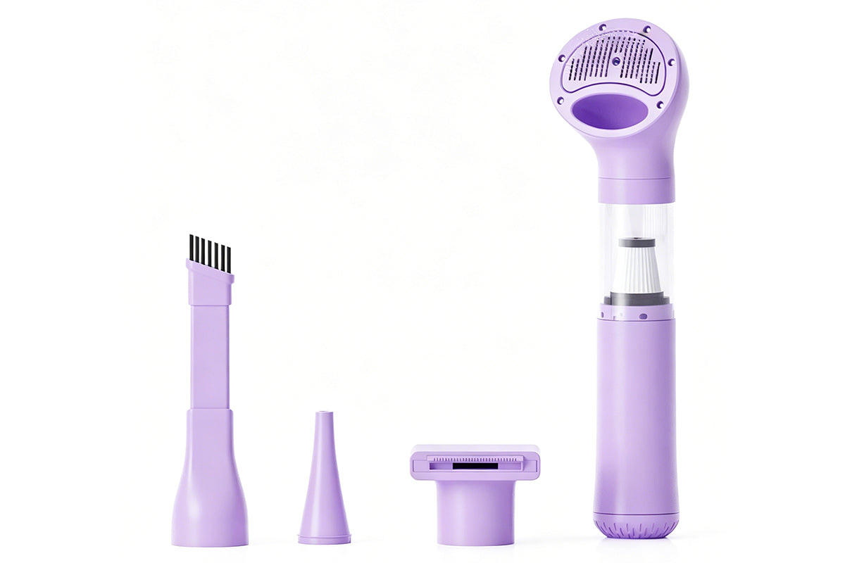 4-In-1 Cordless Pet Grooming Kit Hair Vacuum Grooming Brush Vacuum Cleaner