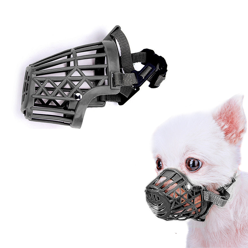Dog Muzzle Breathable Basket Muzzles for Anti-Biting-Black
