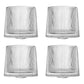 4PCS Rotating Whiskey Glass 180ml Rotating Glass Tumblers for Home Bars Party