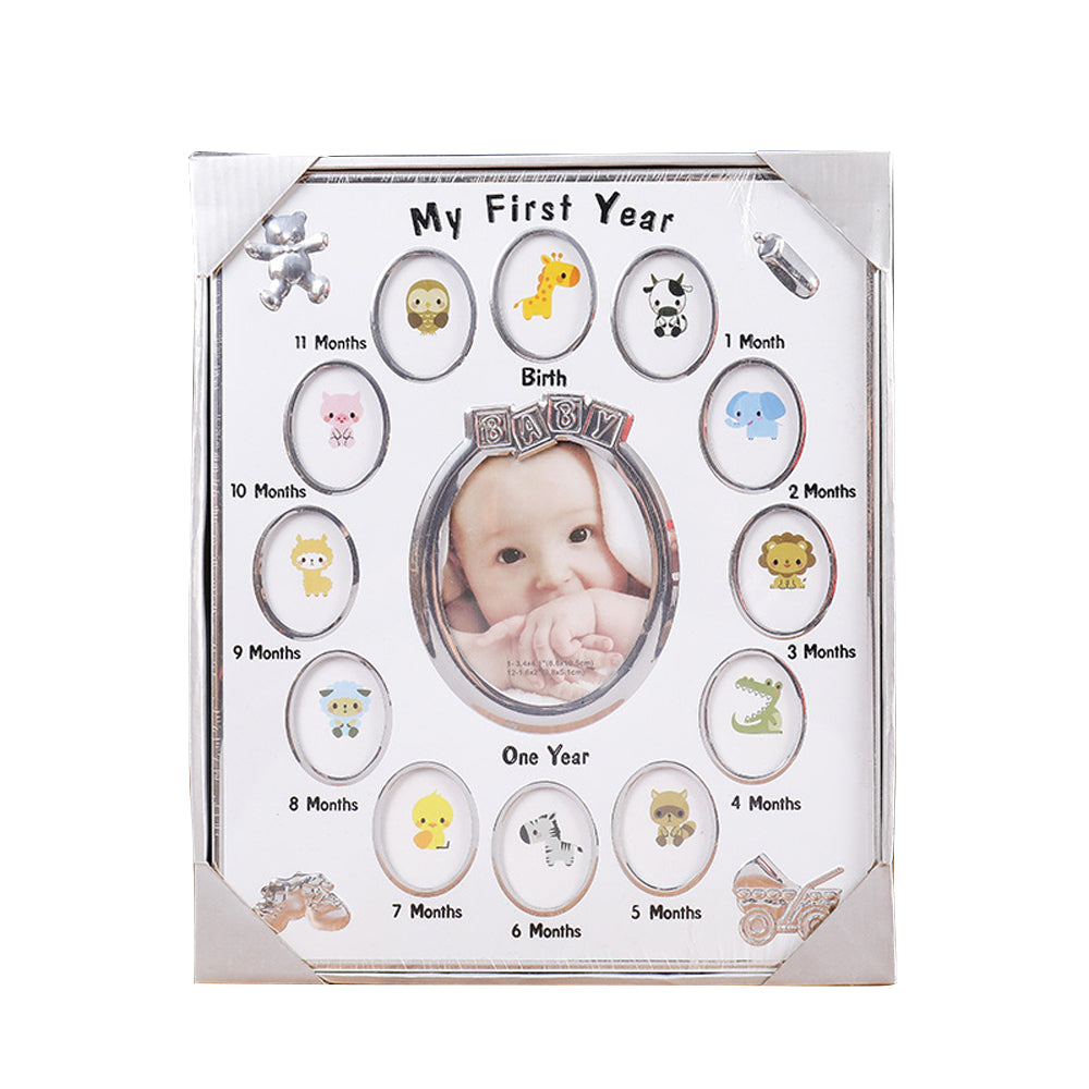 Kid's First Year Picture Photo Frame Kid Month Photo Frame
