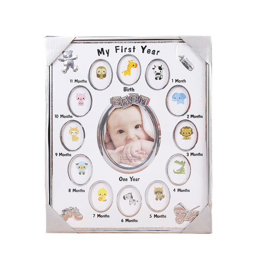 Kid's First Year Picture Photo Frame Kid Month Photo Frame