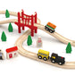 Wooden Train Set Wooden Tracks Expandable Changeable for 6 Years Old Girls Boys