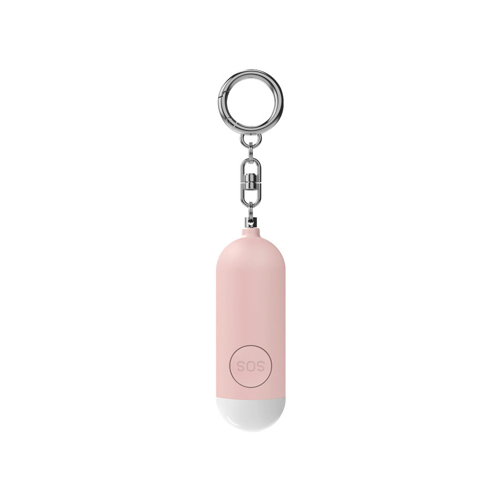 130dB Rechargeable Personal Alarm Keychain with LED Light