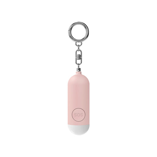 130dB Rechargeable Personal Alarm Keychain with LED Light
