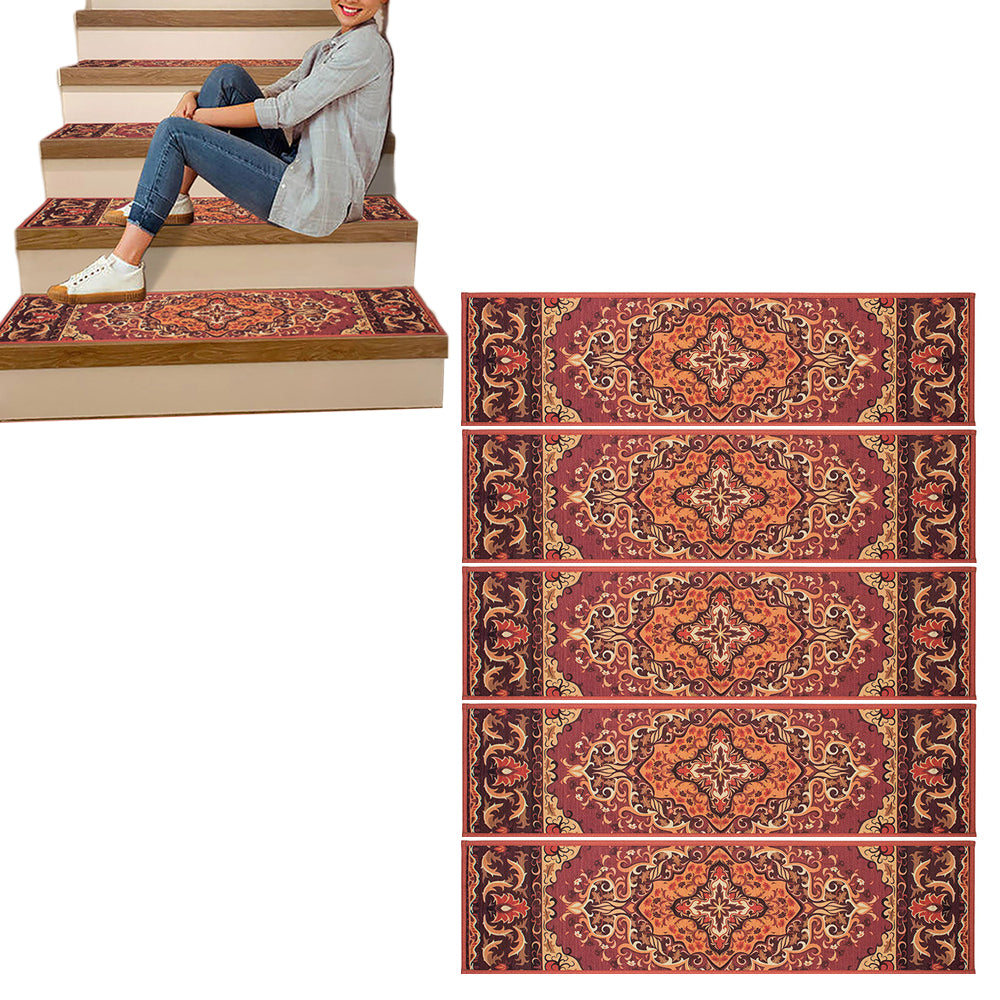 5Pcs Non Slip Tape Stair Tread Self Adhesive Stair Carpet for Indoor Steps