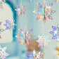 3D Paper Snowflake Hanging Decorations for Christmas Party