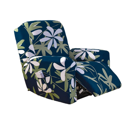 4 Pieces Set Printed Recliner Chair Cover