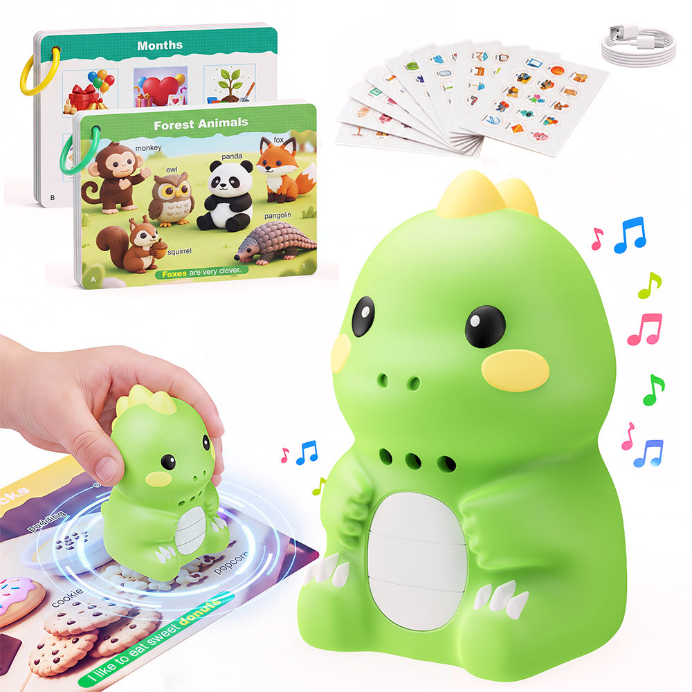 Dinosaur English Learning Touch Pen with 600 Words Cards Stickers and USB