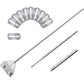 Aquarium Glass Scraper 65.5cm Stainless Steel Algae Scraper with 10 Blades