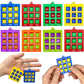 10-Pack Portable Tic Tac Toe Game Colorful Keychain Set