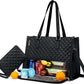 2-in-1 Tote Bag with Insulated Lunch Compartment and Wallet