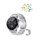 Bluetooth Smart Watch Sports Tracker with Heart Rate Monitor-1 Steel Strap and 1 Silicone Strap