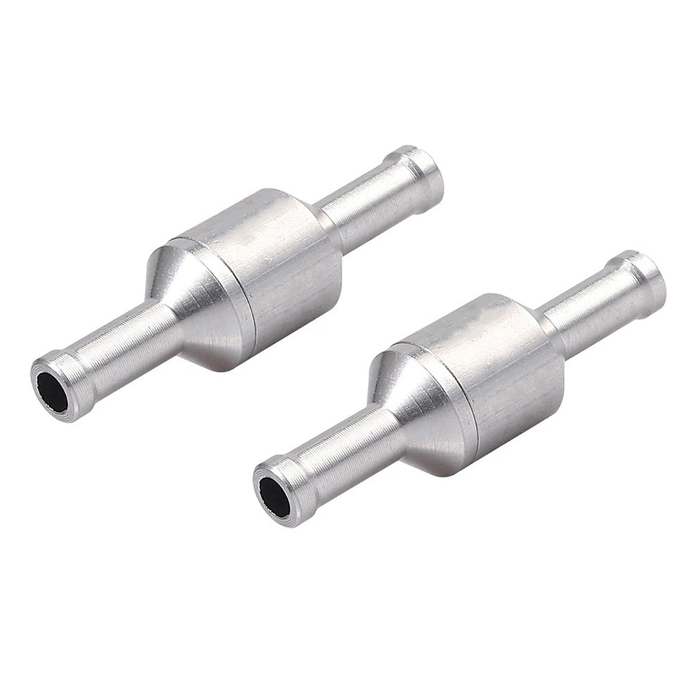 2 PCS One Way Non Return Check Valve Aluminum Alloy One Way Check Valve for Fuel Oil Water