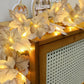 LED Maple Leaves Garland with Lights Fall Decorations for Home Christmas