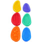 6Pcs Silicone Fidget Toy Sensory Stone Textured Worry Stone Adults Stress Relief Toy
