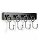 Stainless Steel Wall Mounted Kitchen Hooks Rack No Drill Utensil Organizer