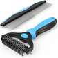 Two Sets Pet Grooming Combo Shedding and Dematting Brush for Dogs Cats