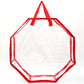 76CM Christmas Door Wreath Decoration Storage Bag Clear Xmas Bag For Garland