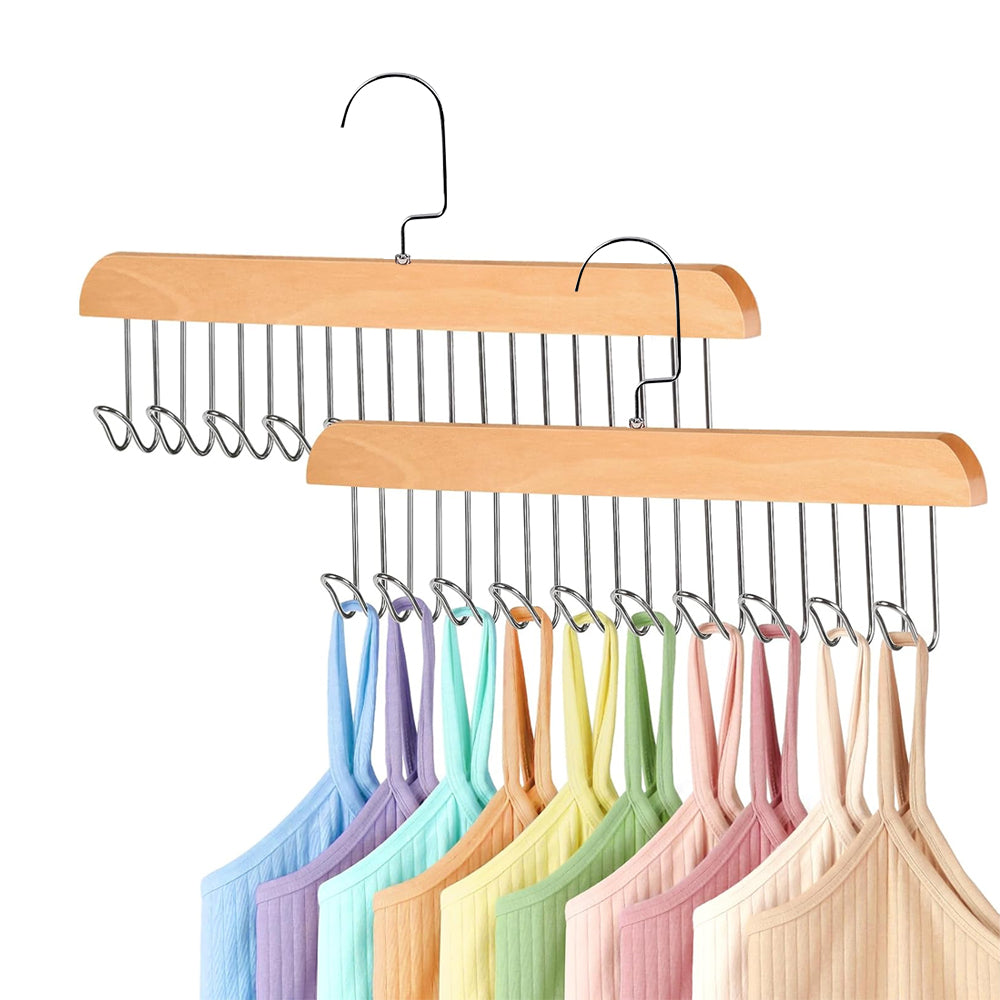 2Pcs Multi Hook Anti Slip Space Saving Clothes Hanger