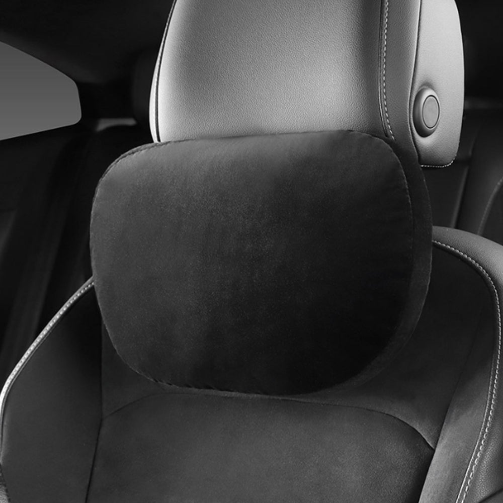 Faux Suede Car Headrest Pillow