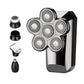 5-in-1 Electric 6D Rotary Shaver Hair Trimmer Cordless Water-resistant Barber