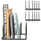 2Pcs Steel Cutting Board Organizers With 5 Slots Kitchen Cookware Organizer