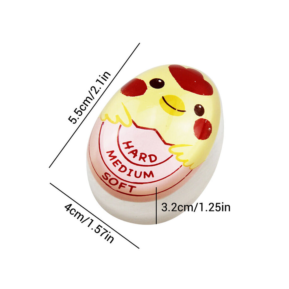 4Pcs Resin Boiled Egg Color Changing Temperature Timer