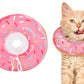 Cat Cone Soft Collar Adjustable Kitten Recovery Cones Cat Donut Collar-Pink