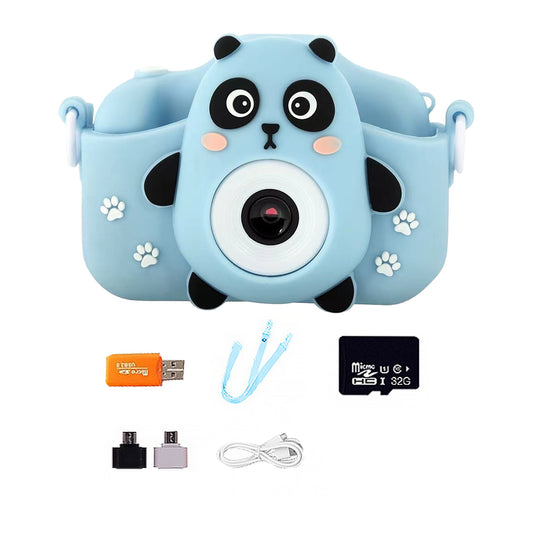 1080P HD Cute Animal Digital Camera Toy with 64G Memory Card-Panda