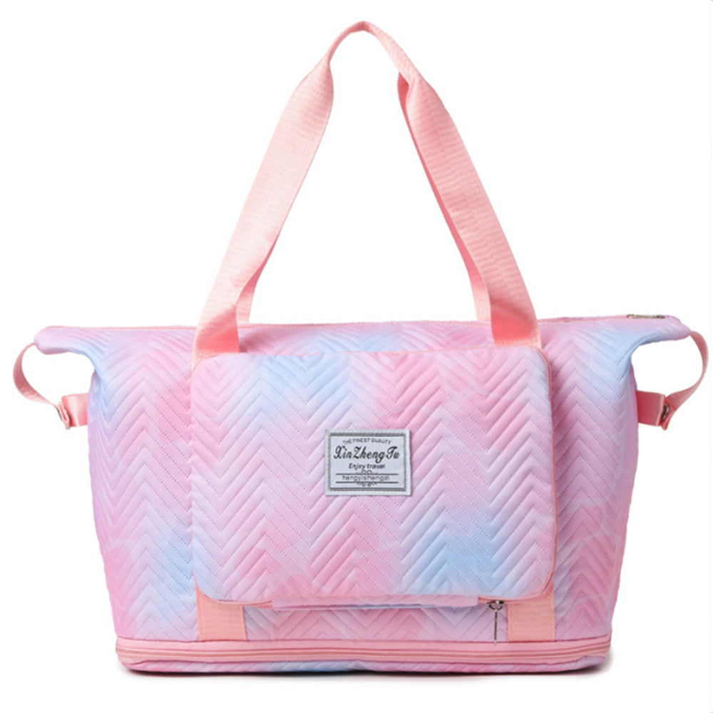 Gradient Color Expandable Large-Capacity Travel Foldable Duffle Bag