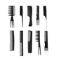 10Pcs Hair Brush Set with PVC Storage Box for Barbershop Salon and Home Use