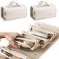 2Pcs Large Capacity Travel Cosmetic Bag with Divider Pouch