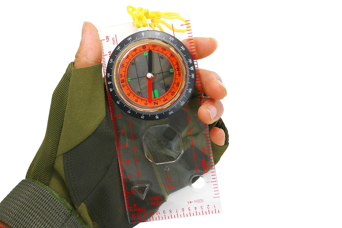 Professional Map Scale Compass Multifunctional Map Ruler Outdoor Navigation