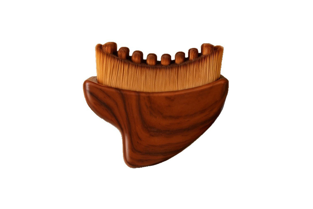1 Lymphatic Contour Facial Brush with Case and 1 Handheld Body Massage Roller