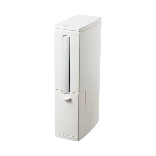 Slim Bathroom Trash Can Toilet Brush Set Waste Bin Toilet Brush Holder